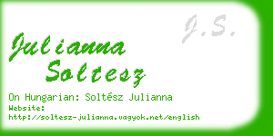 julianna soltesz business card